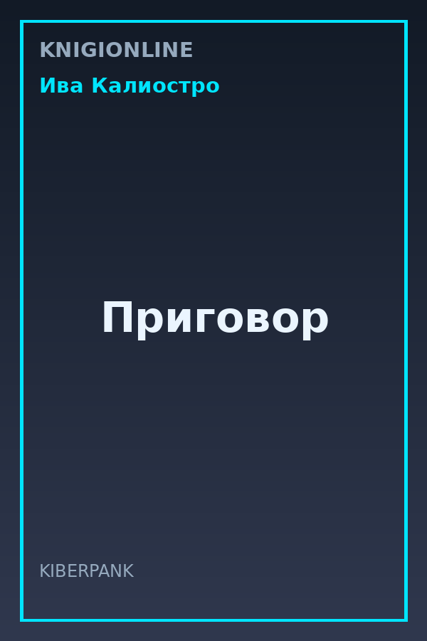 Обложка книги Приговор