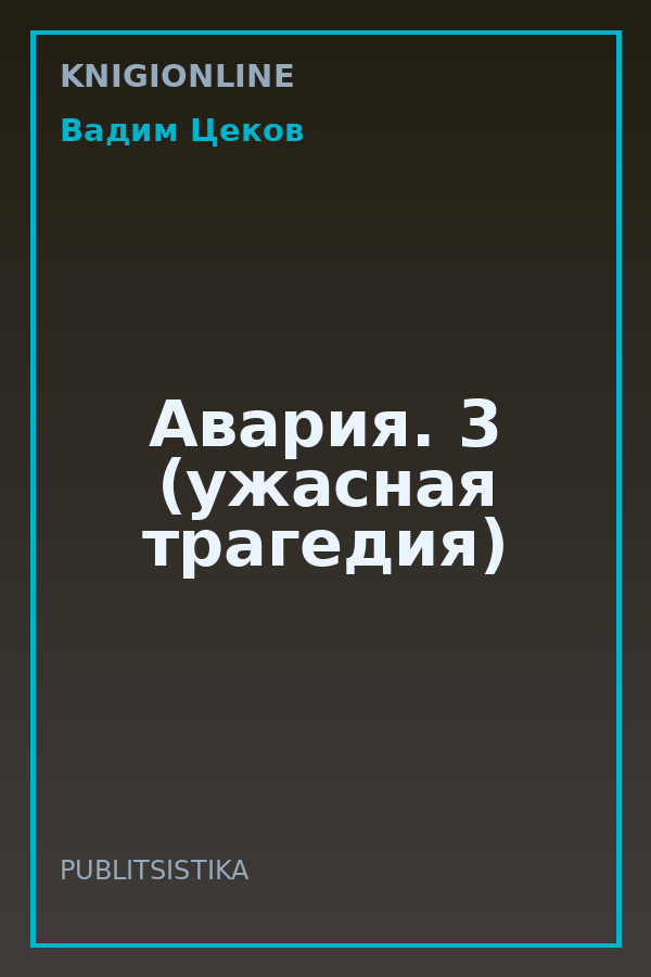 Обложка книги Авария. 3 (ужасная трагедия)