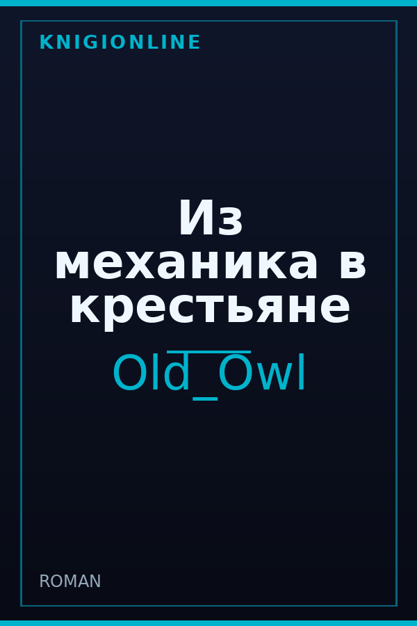 Обложка книги Из механика в крестьяне