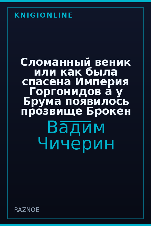 Обложка книги Сломанный веник или как была спасена Империя Горгонидов а у Брума появилось прозвище Брокен