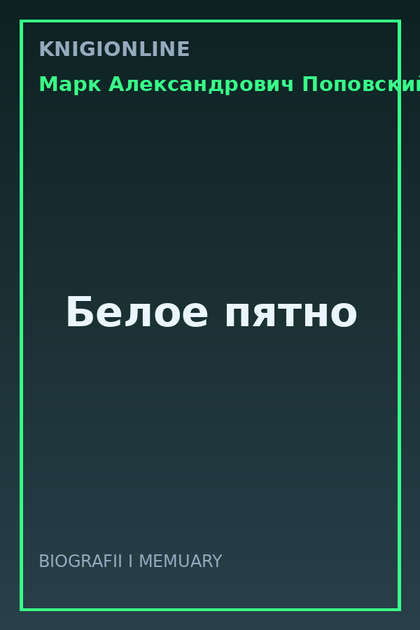 Обложка книги Белое пятно