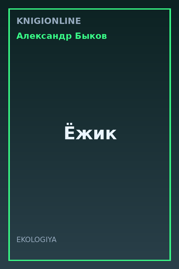 Обложка книги Ёжик