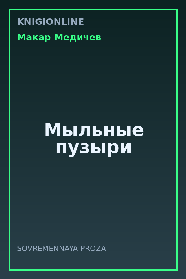 Обложка книги Мыльные пузыри