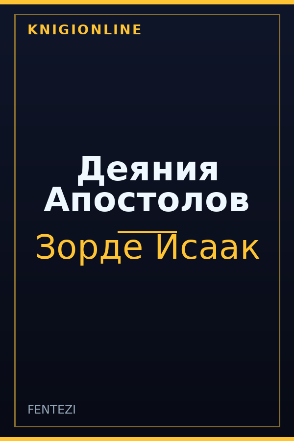 Обложка книги Деяния Апостолов