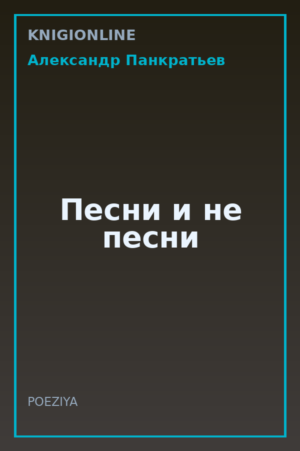 Обложка книги Песни и не песни