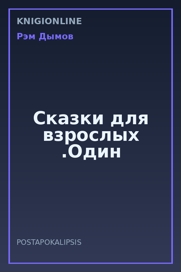 Обложка книги Сказки для взрослых .Один