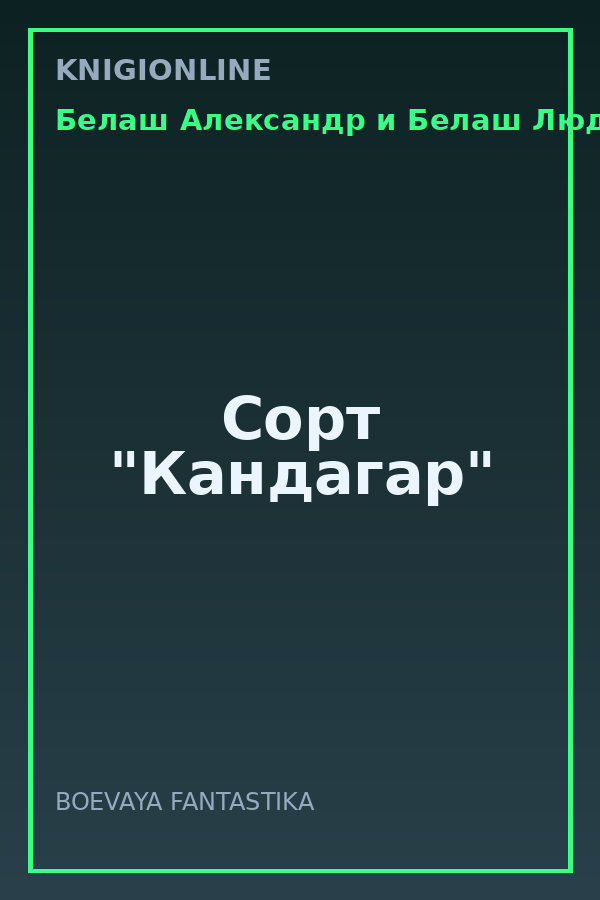 Обложка книги Сорт "Кандагар"