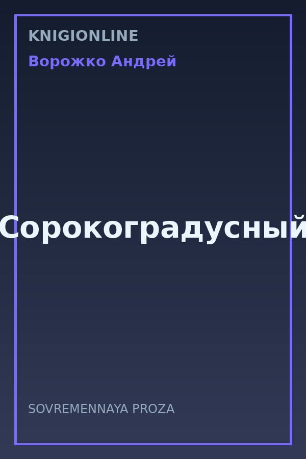 Обложка книги Сорокоградусный