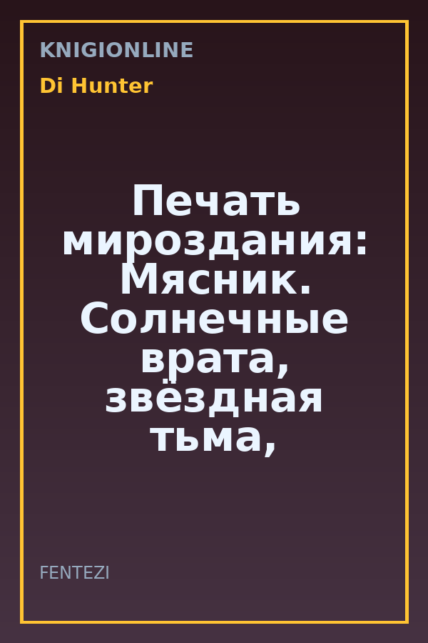 Обложка книги Печать мироздания: Мясник. Солнечные врата, звёздная тьма, неумолимый Рой