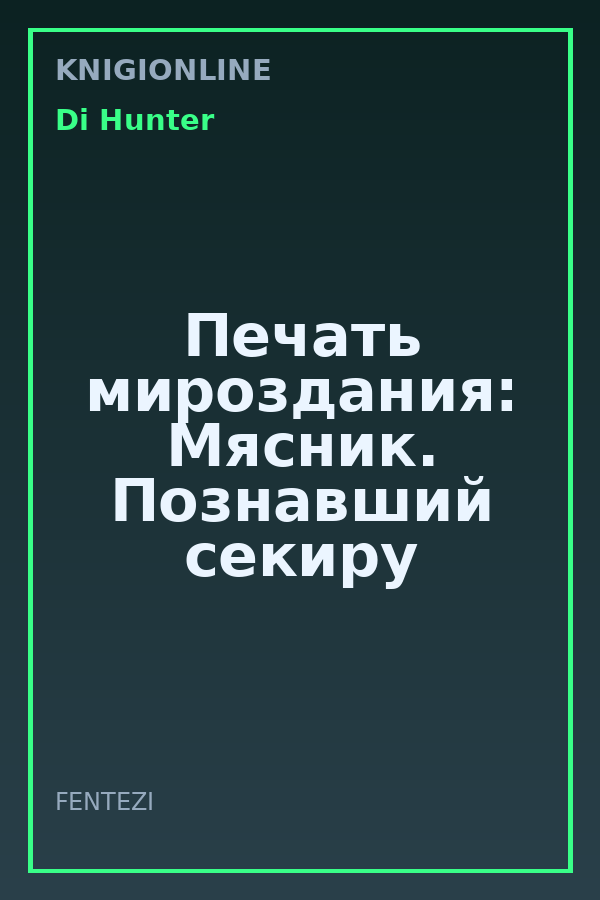 Обложка книги Печать мироздания: Мясник. Познавший секиру