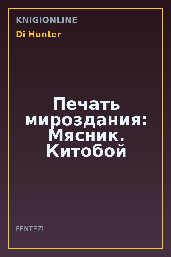 Обложка книги Печать мироздания: Мясник. Китобой