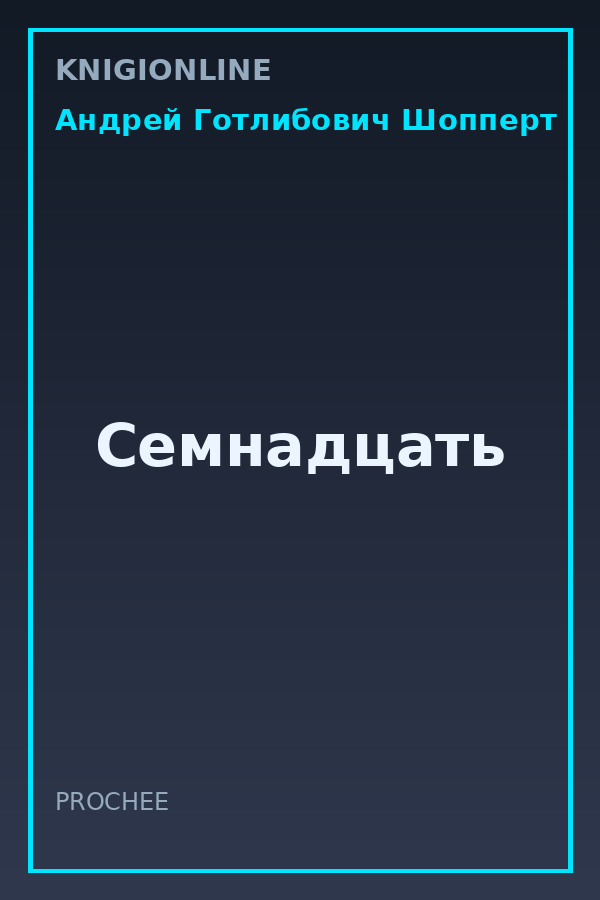 Обложка книги Семнадцать