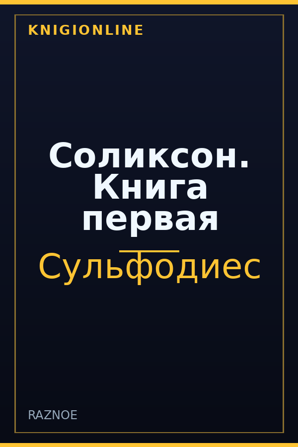 Обложка книги Соликсон. Книга первая