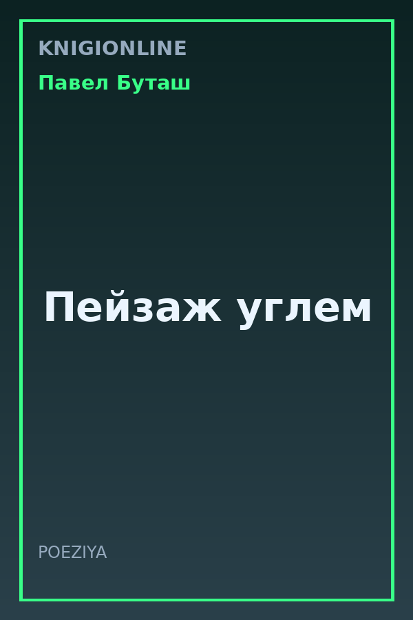 Обложка книги Пейзаж углем
