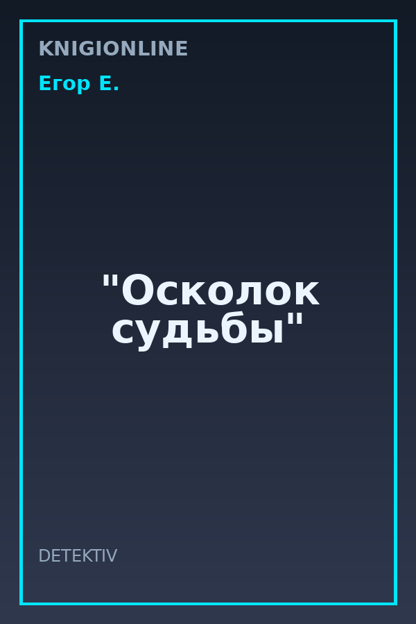 Обложка книги "Осколок судьбы"