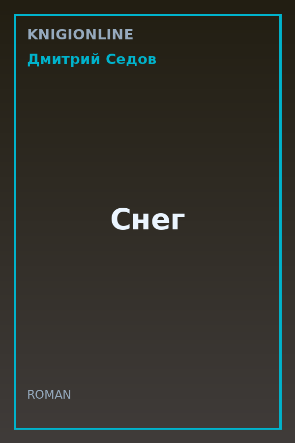 Обложка книги Снег