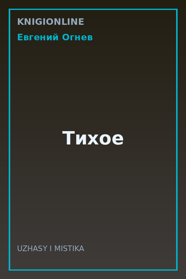 Обложка книги Тихое