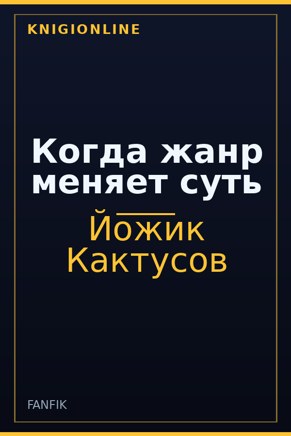 Обложка книги Когда жанр меняет суть