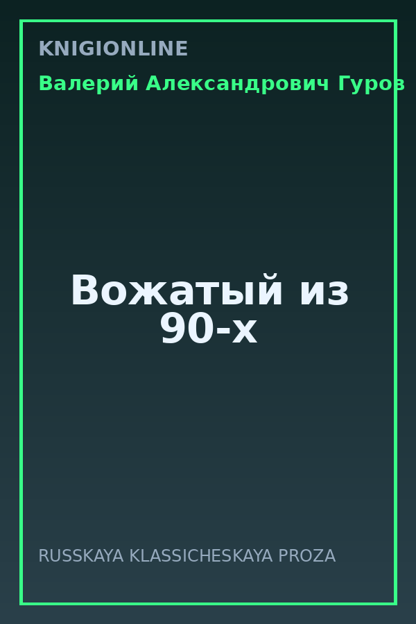 Обложка книги Вожатый из 90-х