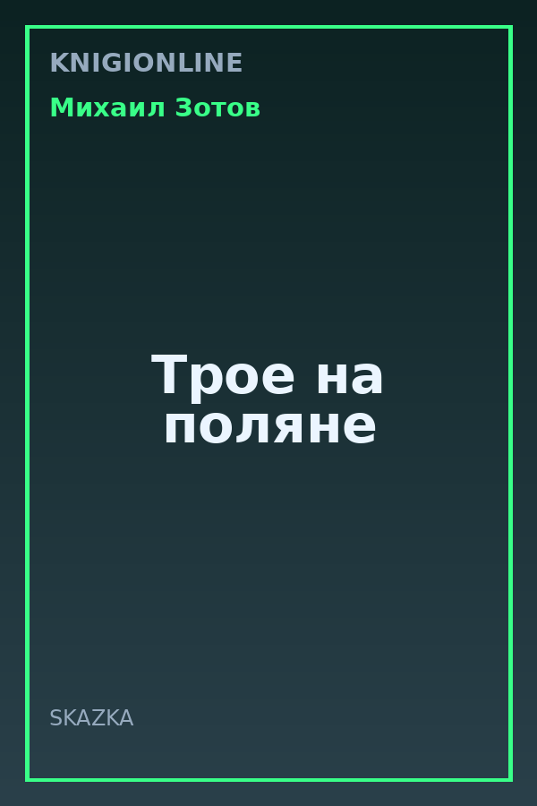 Обложка книги Трое на поляне
