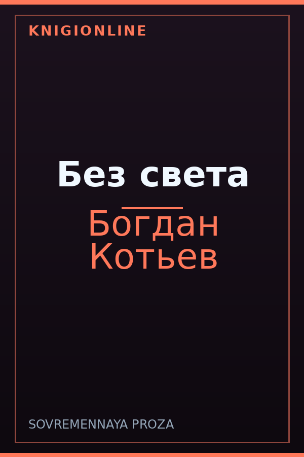 Обложка книги Без света
