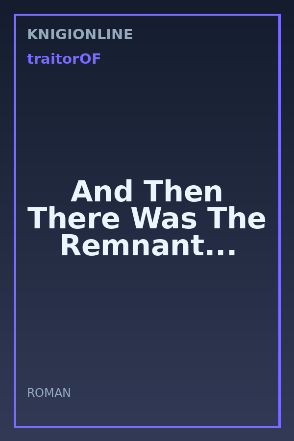 Обложка книги And Then There Was The Remnant...