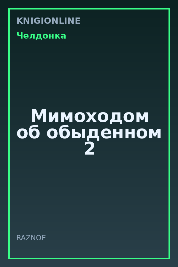 Обложка книги Мимоходом об обыденном 2