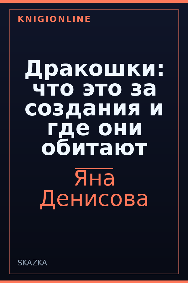 Обложка книги Дракошки: что это за создания и где они обитают