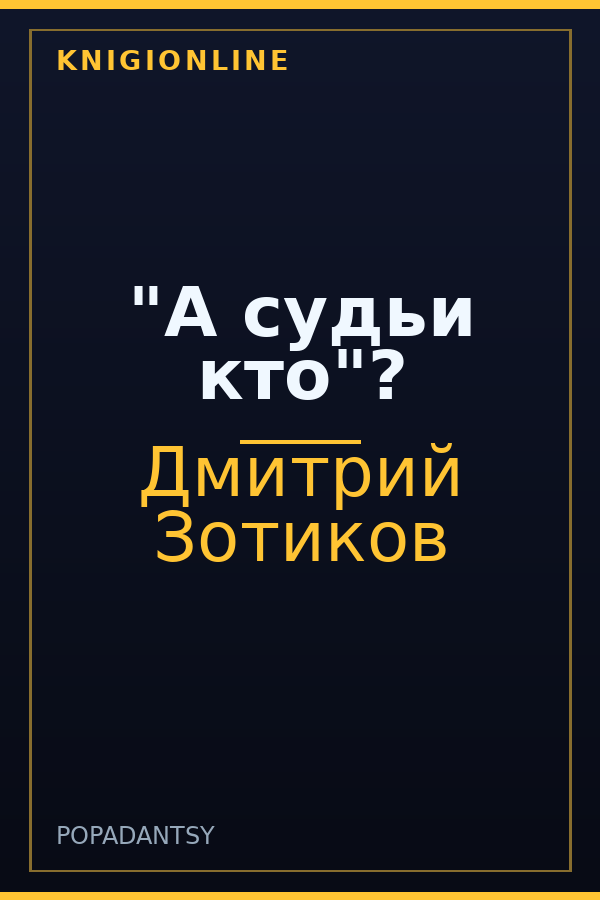 Обложка книги "А судьи кто"?