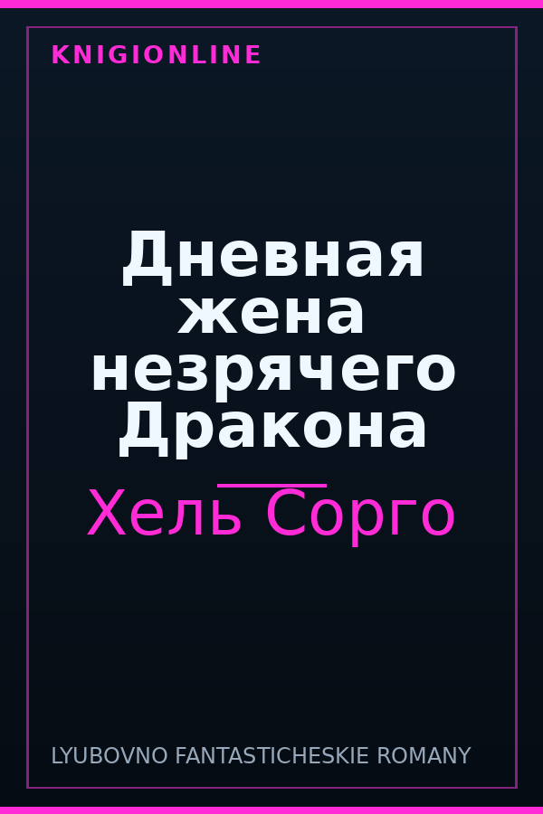 Обложка книги Дневная жена незрячего Дракона