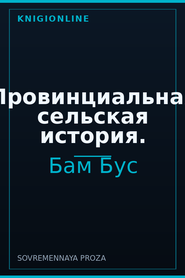 Обложка книги Провинциальная сельская история.