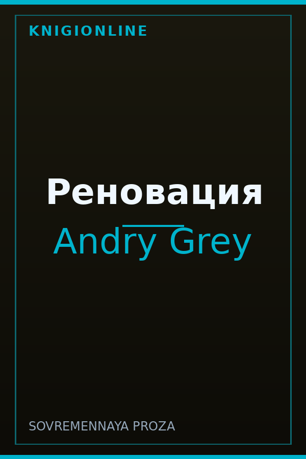 Обложка книги Реновация